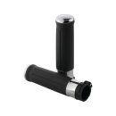 Contour Slim Line Rubber Grips Black 1" Anodized...