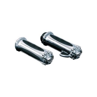 Zombie Grips Chrome 1" Cable operated