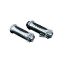 Zombie Grips Chrome 1" Cable operated