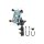 RAM Combination Brake/Clutch Reservoir U-Bolt Mount With Short Arm And Universal X-Grip Cell/Iphone Cradle