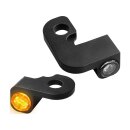 NANO Series LED Turn Signals Black Anodized Smoke LED