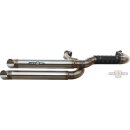 Outline Drager Drag Slant Exhaust System Chrome Satin