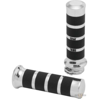 Febe Grips Black Chrome 1" Cable operated