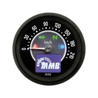 ELT60 Target Tachometer Scale: 220 km/h; Scale Color: black