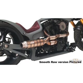 Outline Bomb Tattoo Exhaust System Chrome Satin