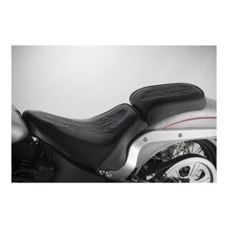 Bare Bones Ol 32 Diamond Pillion Pad Black Vinyl