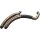 Snake on the Road Outline Headpipes 2 1/2“ VA satin, Heat Shield hole black