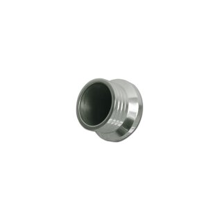 Straight Endcap E3 BLK. Curved Black 70 mm