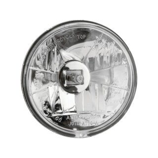 Diamond 4 1/2" Spotlight Insert Stepped reflector Chrome Clear