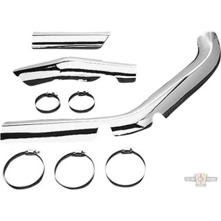 Rear Pipe Replacement Exhaust Heat Shield Chrome