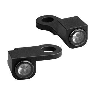 NANO Series LED Turn Signals Black Anodized Smoke LED