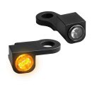 NANO Series LED Turn Signals Black Anodized Smoke LED