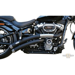 Rainbow Down Under Short Exhaust System Black Coated