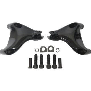 Sportster Passenger Peg Mounts Black, Powder Coated
