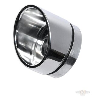 Exhaust,Endcap Slant, ø 80 mm, polished