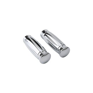 Chrome Diamond Grips Chrome 1" Cable operated