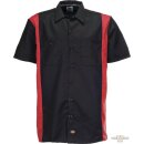 Two Tone Short Sleeve Work Shirt Black | 3XL