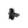 Double Socket Arm For 1" Rubber Balls Short Black 60.0 mm Powder Coated