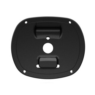 Down & Inside License Plate Bracket Black Satin