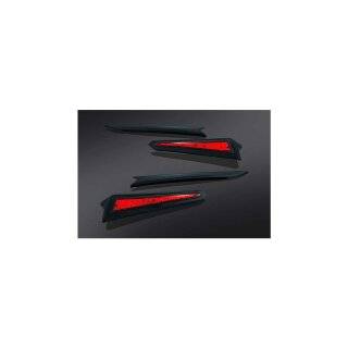 LED Saddlebag Extension Light Black Red LED
