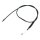 Blackout Longitudinally Wound (LW) Clutch Cable +6 Black Vinyl All Black 68,8"