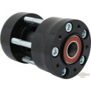 Front Wheel Hub Black Non-ABS Single Flange