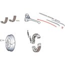 Drum Brake Cable Tube and Fitting, 14" long