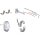 Drum Brake Cable Tube and Fitting, 14" long