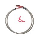 24" Turn Signal Harness Stainless Braided And Clear...