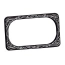 NESS BILLET ALU LICENSE PLATE FRAME, ENGRAVED