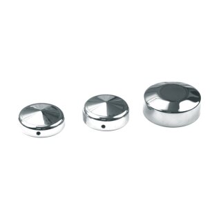 Cover, fork stem bolt FXR, Dyna, XL. Chrome