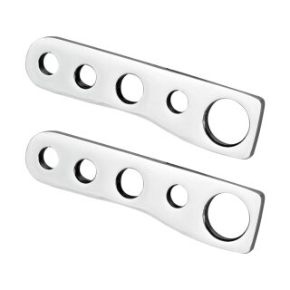Low Springer Headlight Bracket Lowering headlamp Polished