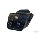 Willie & Max Studded Saddlebags with Eagle Concho, pair