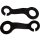 Rear Turn Signal Bracket M10 mounting hole Black Powder Coated