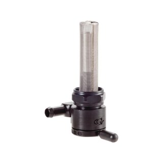 22 mm Fuel Valve Forward Facing Outlet Black