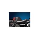 Stubs Spoiler Pleated Seat Red/Red Stripes Black Red Vinyl