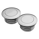 Screw In Pop-Up Gas Cap Set Vented and non-Vented set Chrome