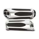Arlen Ness, billet Deep Cut Comfort grips. Chrome