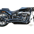Radial Low Exit Staggered Exhaust System Black Coated