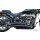 Radial Low Exit Staggered Exhaust System Black Coated