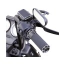 Beveled Fusion Grips Black 1" Anodized Cable operated