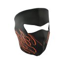 Orange Flames Neoprene Full Face Mask