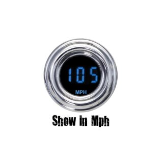Mini Speedometer Scale: km/h; Scale Color: black Chrome 48.26 mm