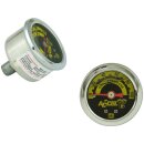 Oil Pressure Gauge, Silver Housing, 100 PSI Scale Oil...