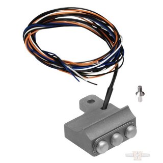 Switch Housing, Vendenge, 3-Button, Cable/Hydraulic Clutch, Sandblasted