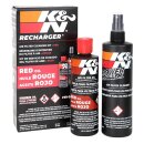 K&N Recharger Luftfilter Service Kit. Rot
