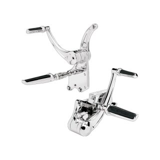 Forward Controls 11/16 Contour, No Pegs, Stock Clevis, Chrome Forward Control