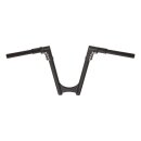 Arlen Ness, 1-1/4" modular drag bar. Black, 8" rise