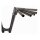 Arlen Ness, 1-1/4" modular drag bar. Black, 8" rise