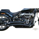 Radial Low Exit Staggered Exhaust System Black Coated